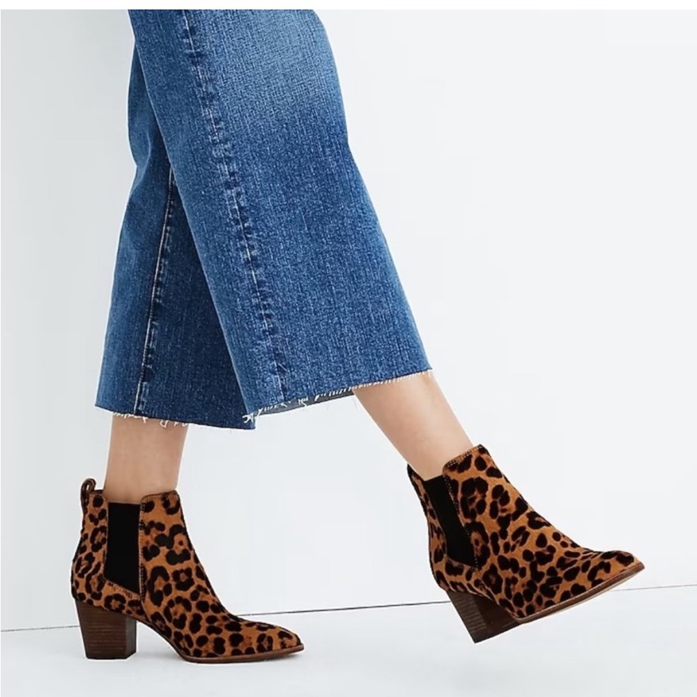 Madewell Regan Boot in Leopard Calf Hair